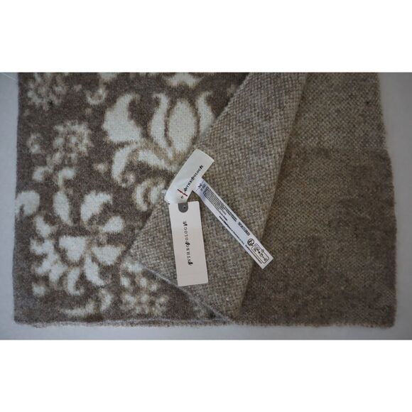 Anthropologie OB2196969 Women's O/S Neutral Wool Blend Long Scarf - Picture 4 of 13